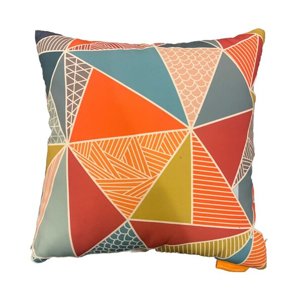 Modway Outdoor Patio Furniture Pillow Hammock Decor Geometric 17” X 17” - Picture 3 of 3